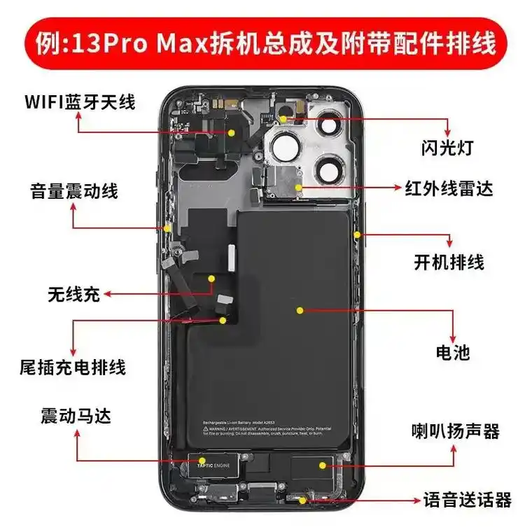 苹果原装拆机13promax后盖总成.#欢迎新老客户的光临  - 抖音