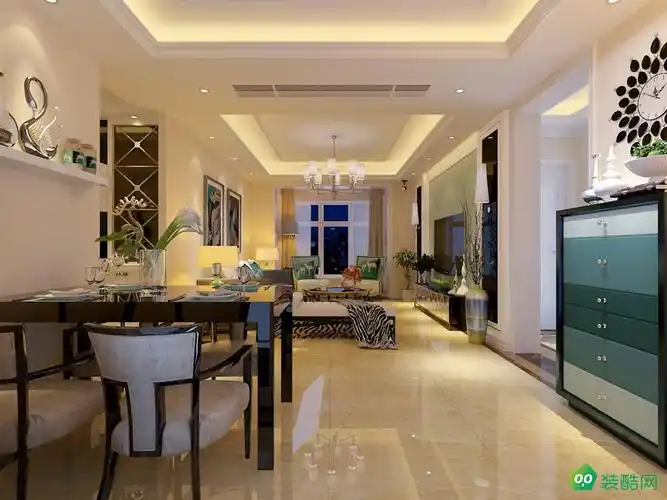 盐城122平米现代简约风格三室两厅装修案例图片嘉豪装饰现代三室两厅