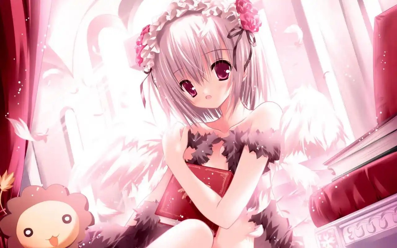 小清新唯美意境手绘卡通软妹子高清桌面壁纸下载(3)