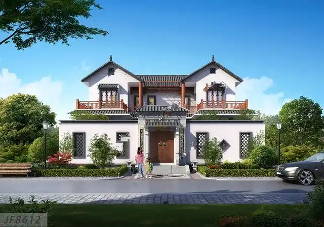 北京四合院别墅自带地下室,外观大气豪华,造价不过45万