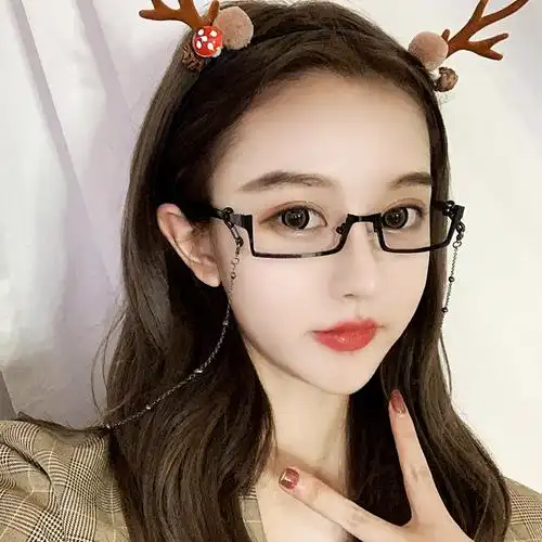 热销下半框眼镜架