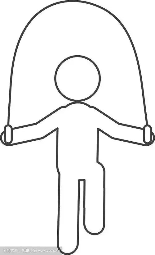 人跳绳图形图标