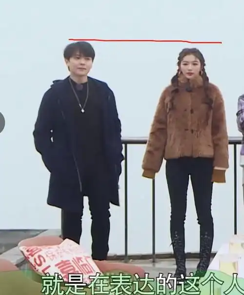 尤长靖身高176孔雪儿身高168站一起时暴露了真实身高差