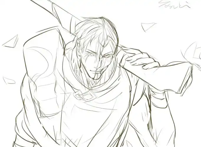 lol 英雄联盟 戏命师 烬 jhin 北漠i (卧槽我烬好帅啊!