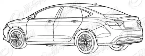 有望入华 新一代克莱斯勒200专利图曝光