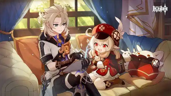 原神角色集体下乡温迪卖唱荧妹乘凉钟离直接成留守老人