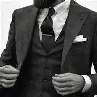 西装 头像 黑白