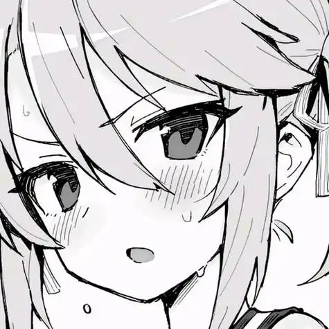 动画动漫杂谈日系漫画风黑白可爱女生头像