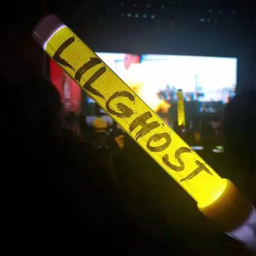 荧光演唱会小鬼lilghost专属应援柠檬黄闪光荧光棒