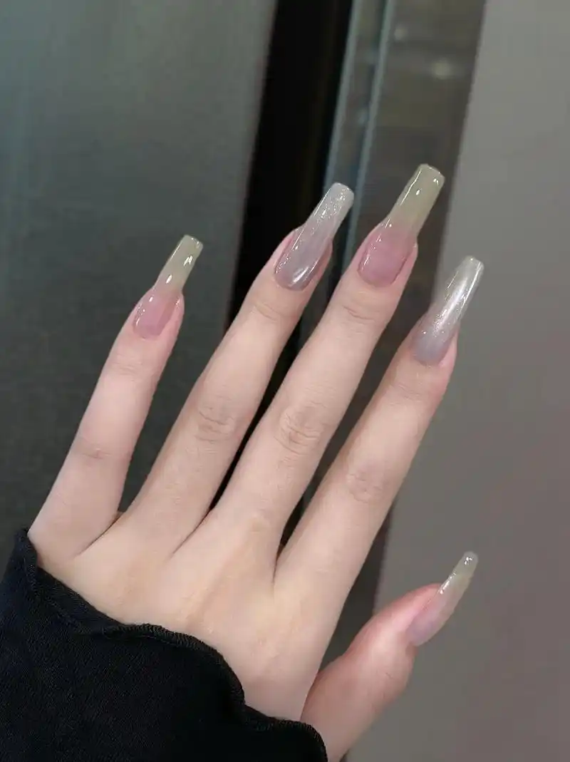 新美甲 look7977"薄荷青提"95夏日清凉ins美甲.