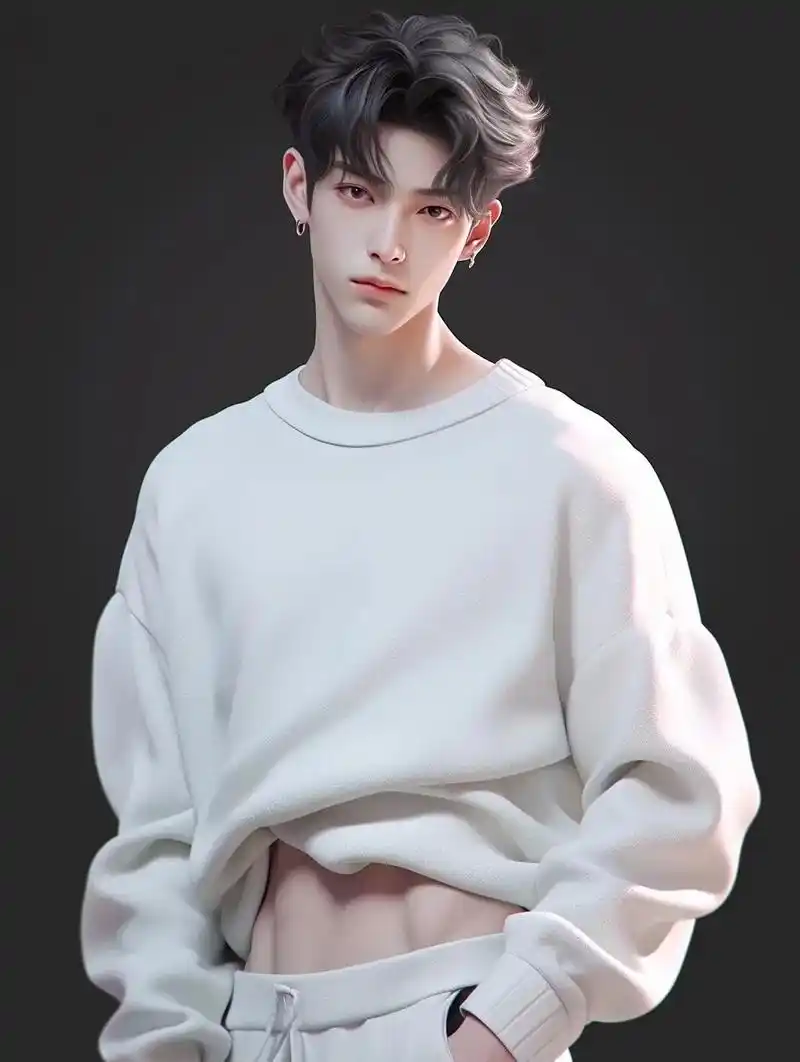 腹肌.#抖音ai绘画 #二次元 #原创 #腹肌 #可狼可奶  - 抖音