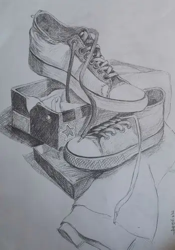 2020年名仕素描17轮作品《鞋子》