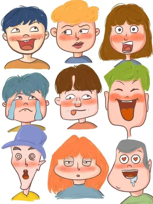 人物表情脸型练习