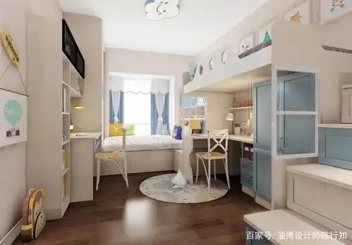 双人儿童房设计最值得借鉴,小户型装修超实用!