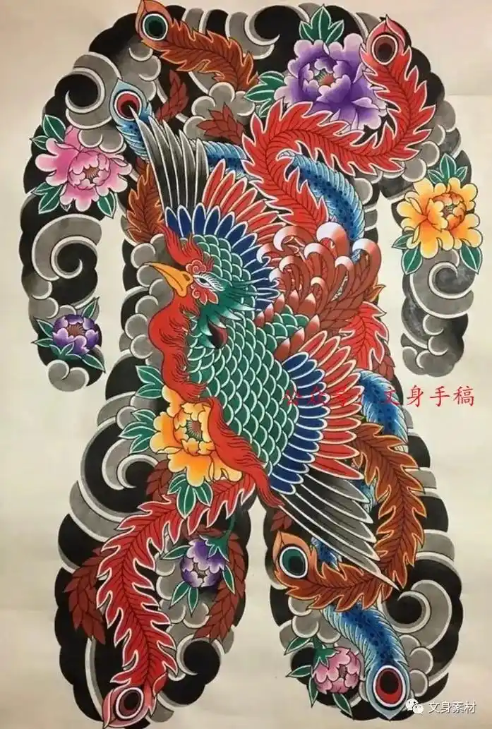 纹身图案手稿 #手艺人 #tattoo #满背 #纹身师日 - 抖音