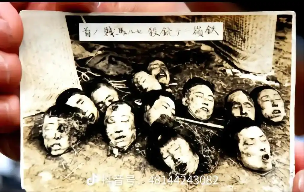 看到流露出当年南京大屠杀的照片,难以想象日本人用多么残酷的手 - 抖