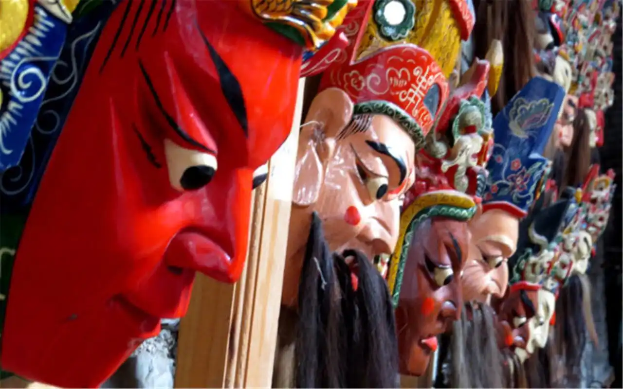 贵州传统文化艺术傩戏高清壁纸图片