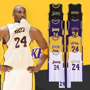 科比24号球衣男湖人队背心nba篮球服套装运动冰丝速干训练服队服