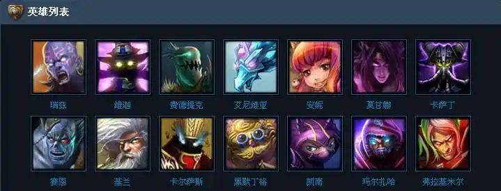 《英雄联盟》英雄列表