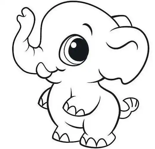 卡通大象动物简笔画(第1页)简笔画大象的简单画法图片大象简笔画这是