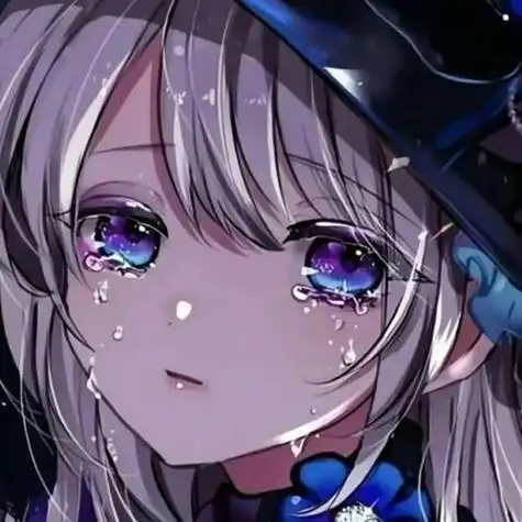 让人一看就心疼的动漫女生头像唯美意境伤心流泪孤独系的