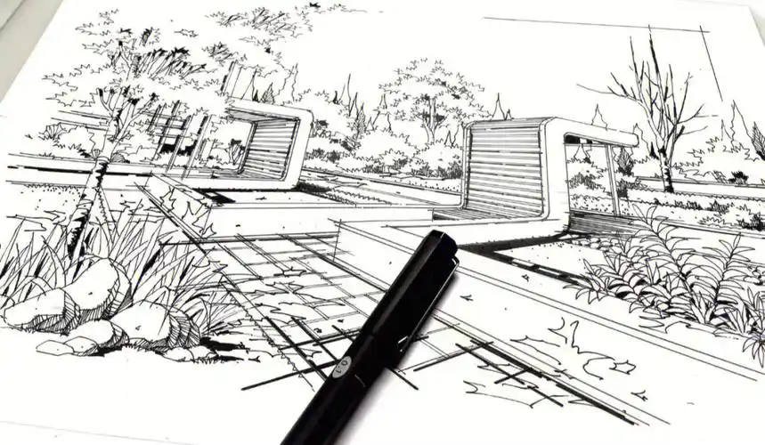 景观万能效果图快题直接安排上