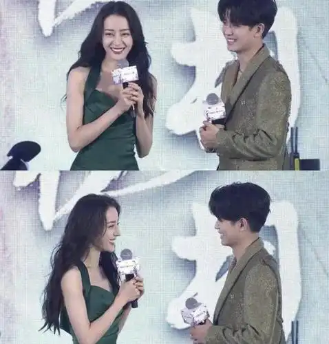 迪丽热巴任嘉伦同框上演摸头杀 网友:太有爱了吧|任嘉伦|迪丽热巴