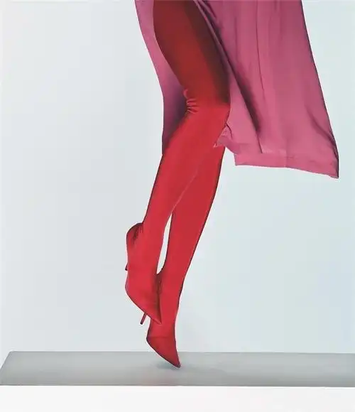 裤靴一体过膝长靴女超长迪丽热巴同款大腿春秋超高跟靴细跟靴 定制