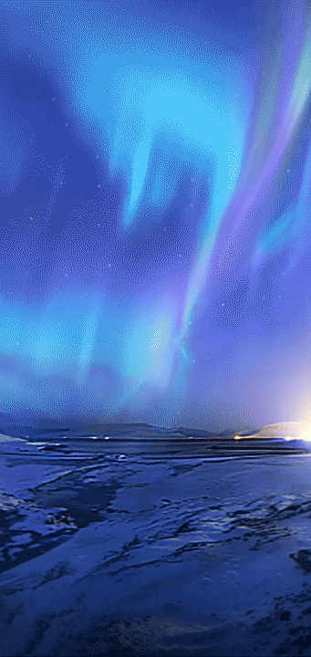 【主题分享】荣耀10内置3款动态极光壁纸主题