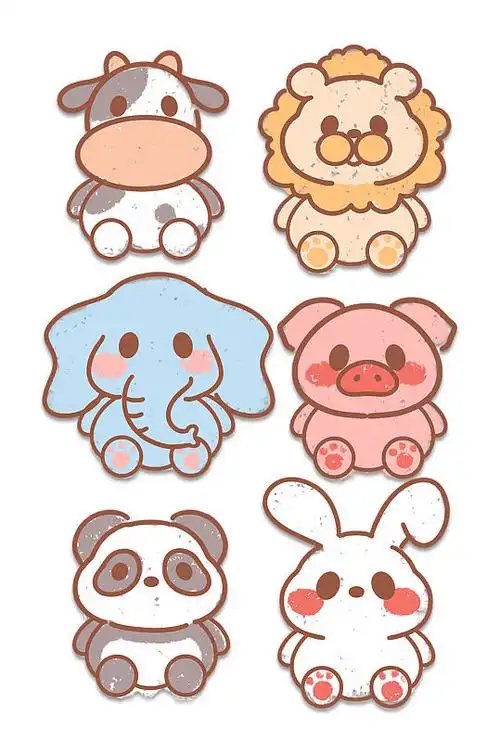 儿童卡通小动物素材