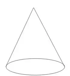 怎么画圆锥?我要正规的画法.