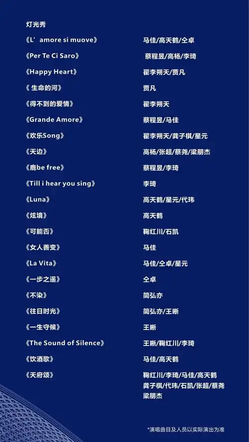 成都音乐节歌单!【0428】