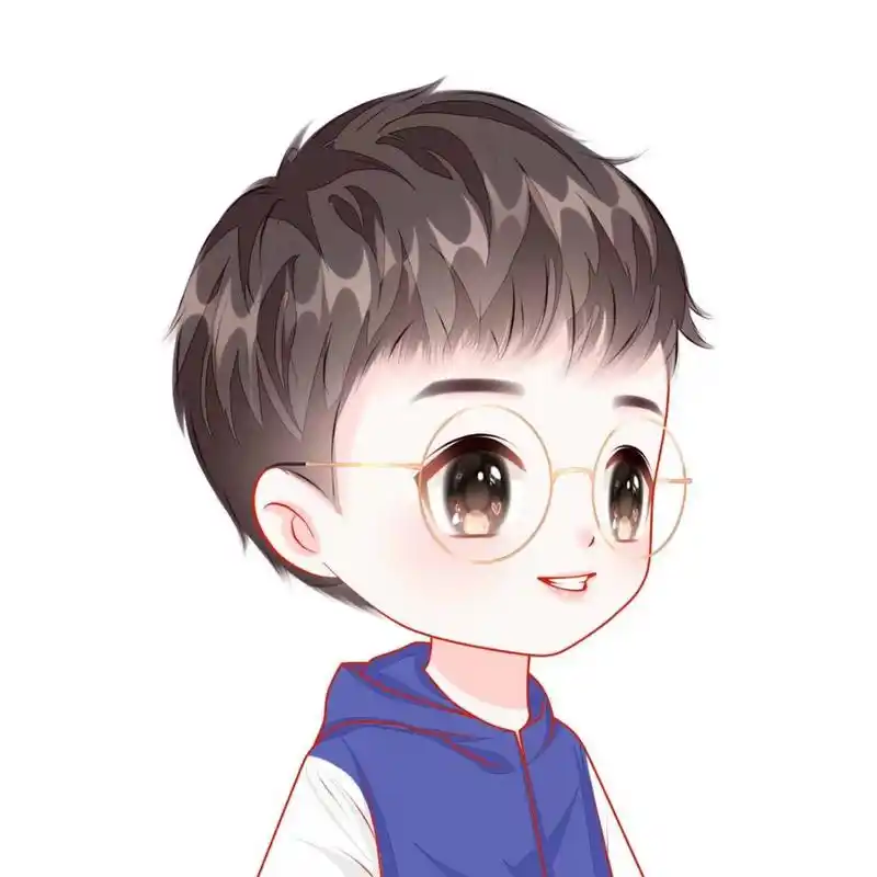 帅气的男生卡通头像 q版头像 男生手绘头像可爱卡通头像
