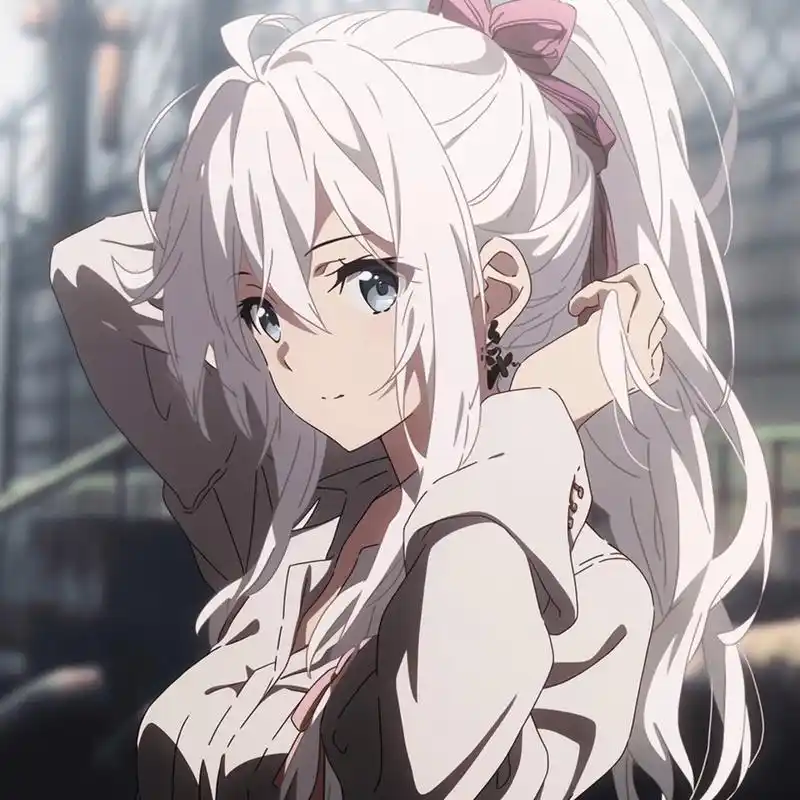 白发高马尾丨动漫女头             生成