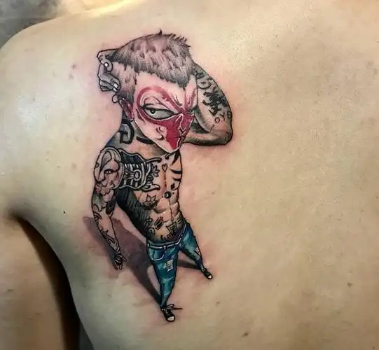 社会猴纹身图片