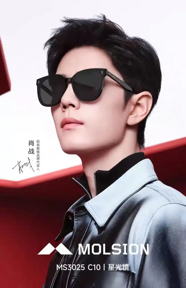 品牌太阳镜#陌森眼镜代言人肖战 #气场全开 - 抖音