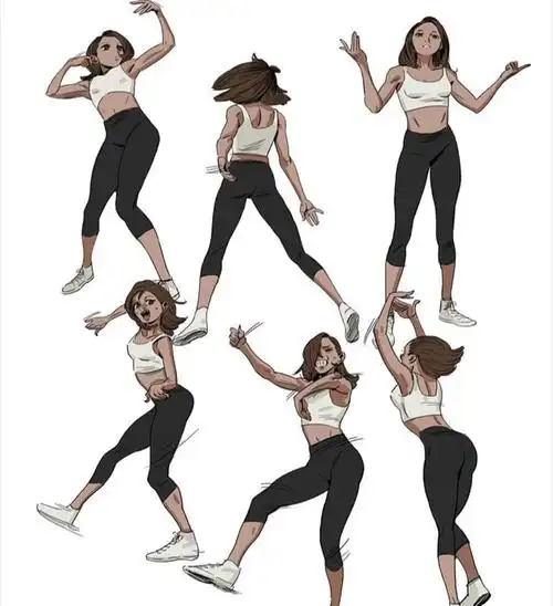 动漫中的舞蹈动作是怎么绘制出来的,流畅的动作后面是大量的原画