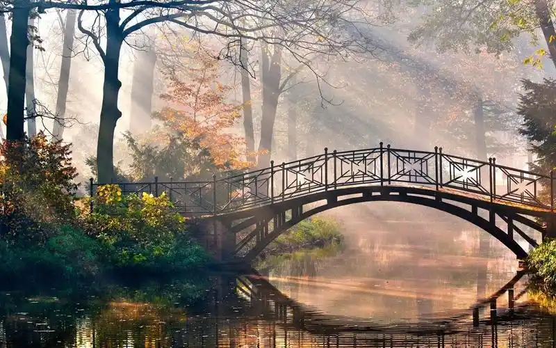 电脑壁纸 风景 小桥流水人家的美景