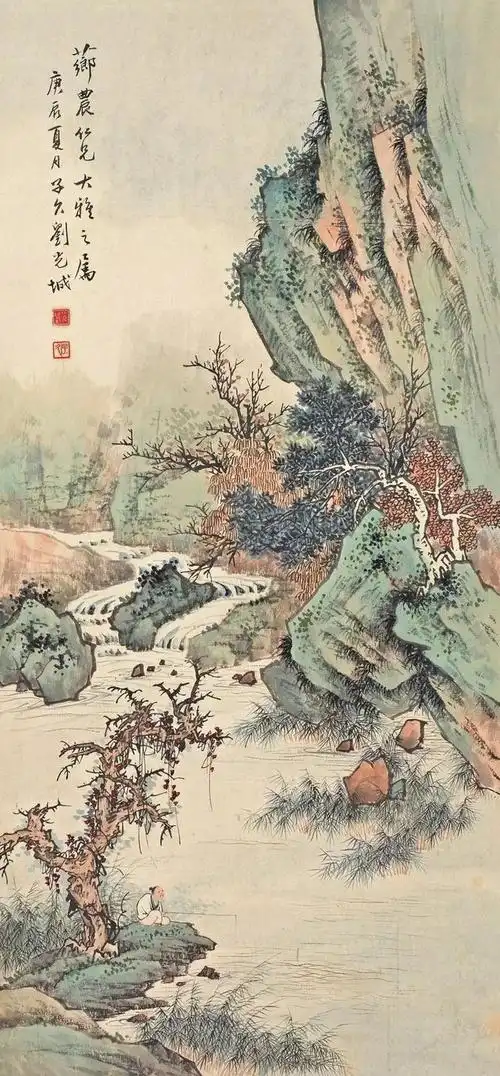 盘点当代名家作品刘子久山水画国画之经典