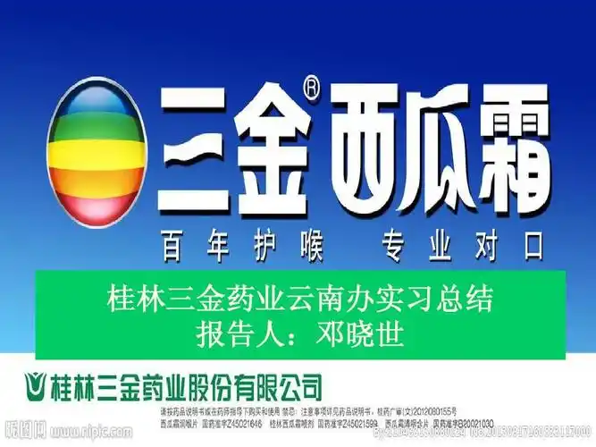 桂林三金药业云南办实习总结 报告人:邓晓世