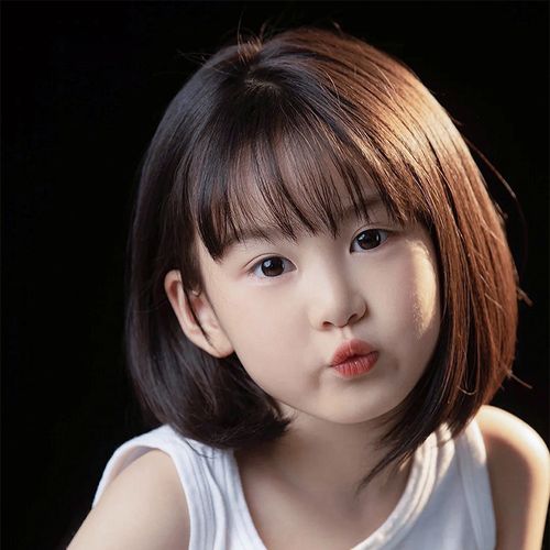 假发女儿儿童短发波波可爱宝贝韩版时尚拍照自然日常整顶假发