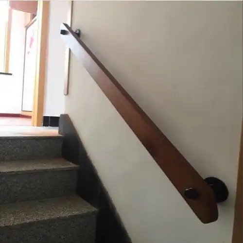 靠墙楼梯扶手走廊闪电客别墅护栏幼儿园通道拉手家用栏杆木扶手30cm长