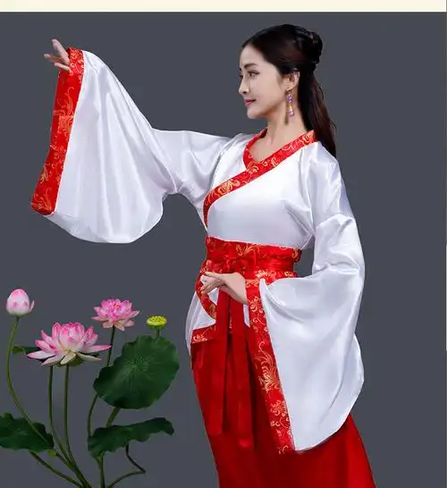 唐装古装汉服女仙女贵妃公主演出服古典舞蹈汉唐曲裾服表演服襦裙