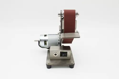 微型小型迷你砂带机diy抛光机木工打磨机定角磨刀开刃机家用台式