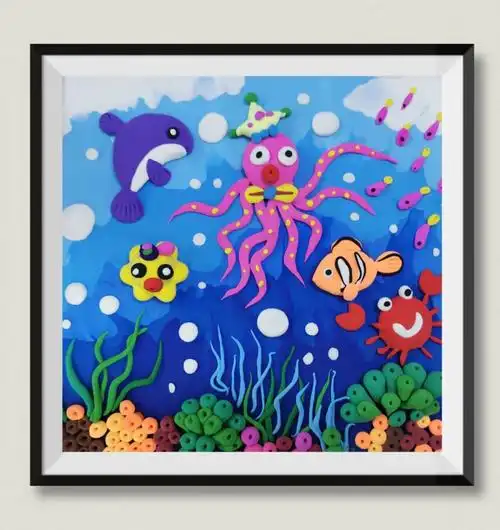 "指尖上的艺术"——海口市西湖实验学校一二年级超轻粘土手工优秀作品