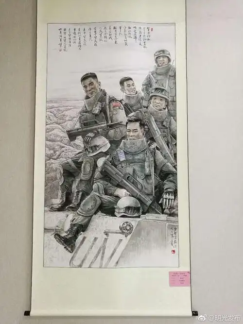 明光市举办不忘初心牢记使命庆七一书画作品展