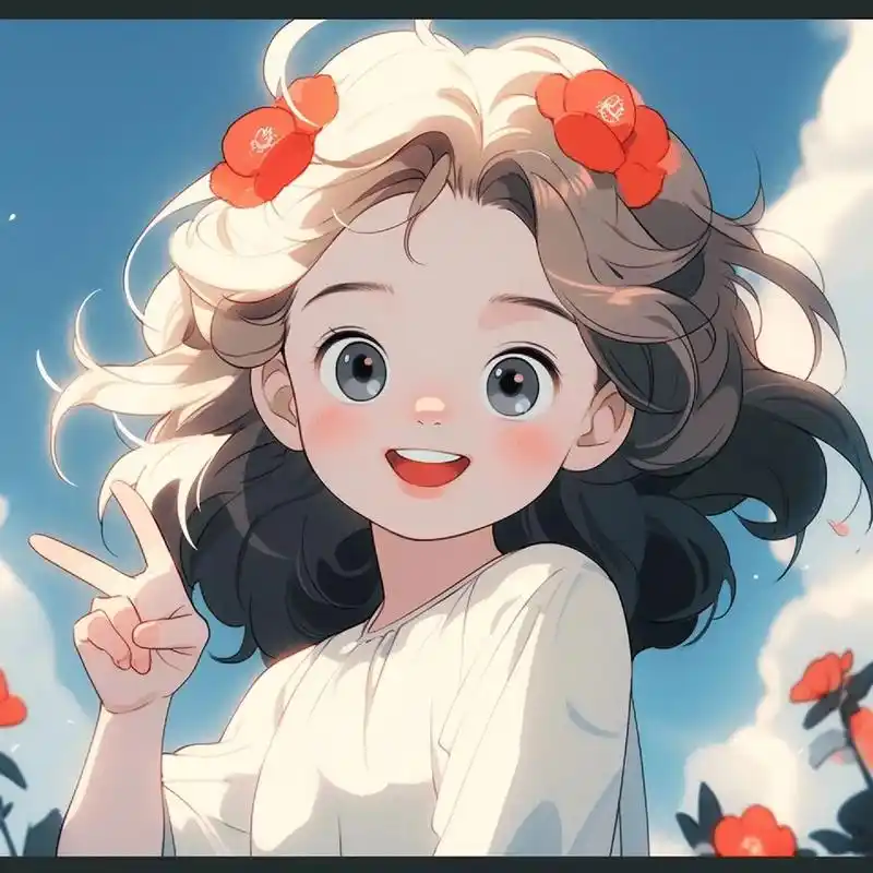 微笑女孩可爱头像,笑一个吧来给生活比个70#女生头像 #动漫女 - 抖