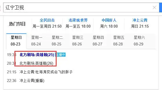 辽宁卫视2015年8月份播出的电视剧叫什么晚上19点30分