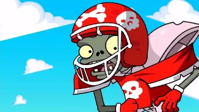 植物大战僵尸:橄榄球击中墓碑,导致橄榄球被地下的僵尸拿去