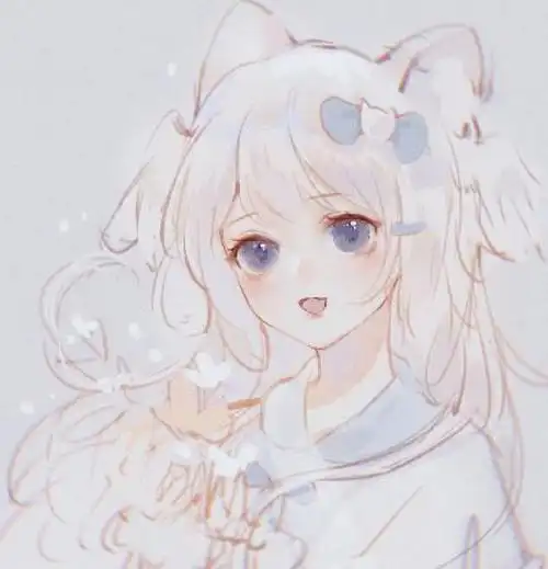 干净小清新动漫女头